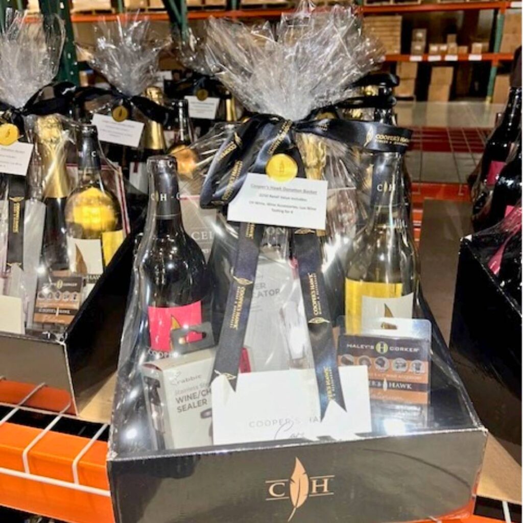 Cooper's Hawk gift Basket Custom design packaging